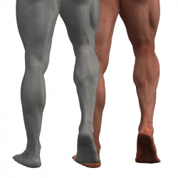 Duncan Raw Flexing Calf Muscle Scans